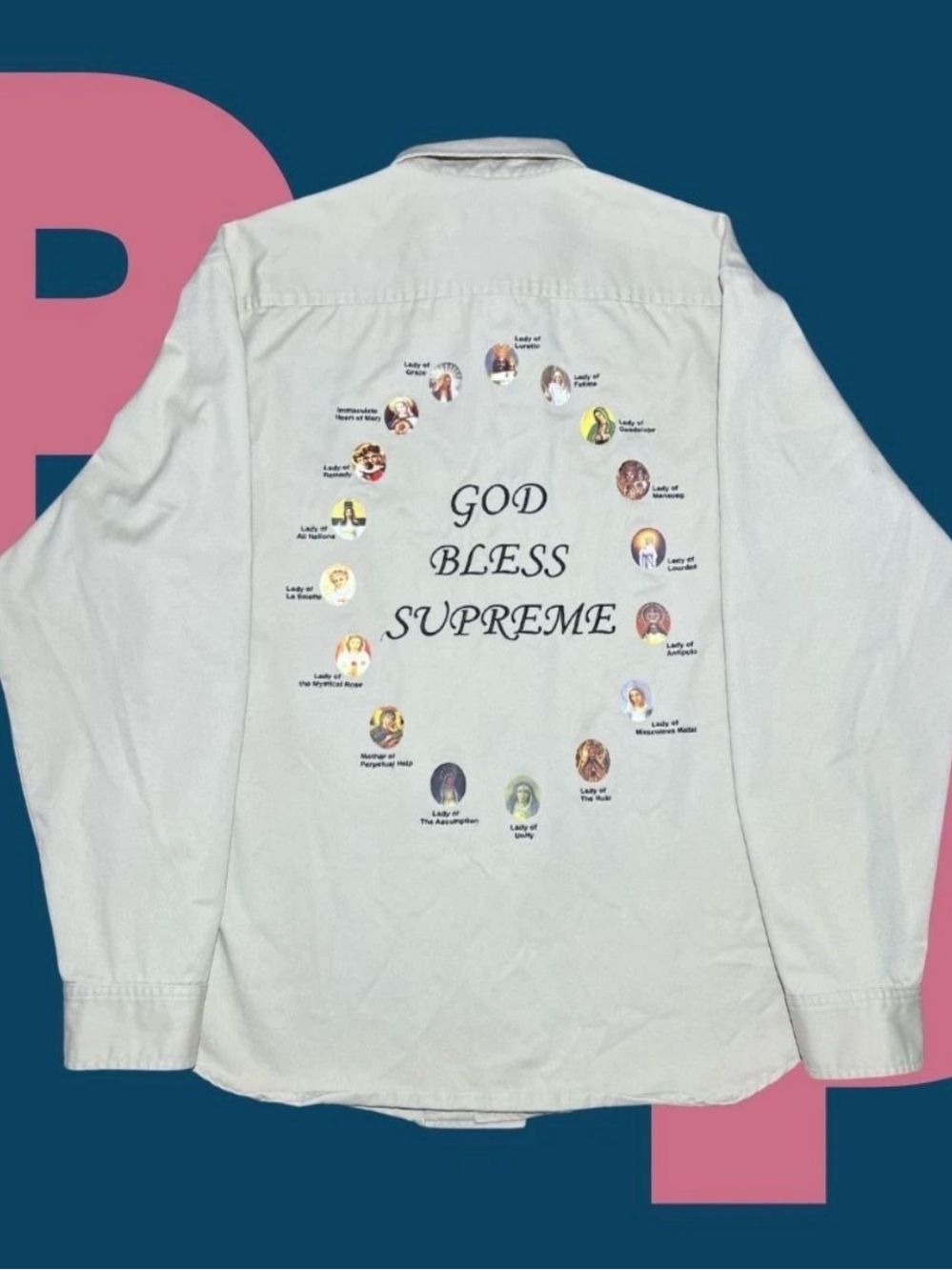 Supreme Our Lady Work Shirt (Medium)